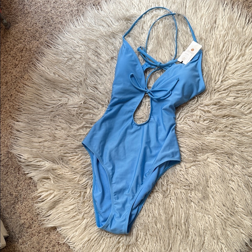 Shade & Shore Light Blue Bikini Top